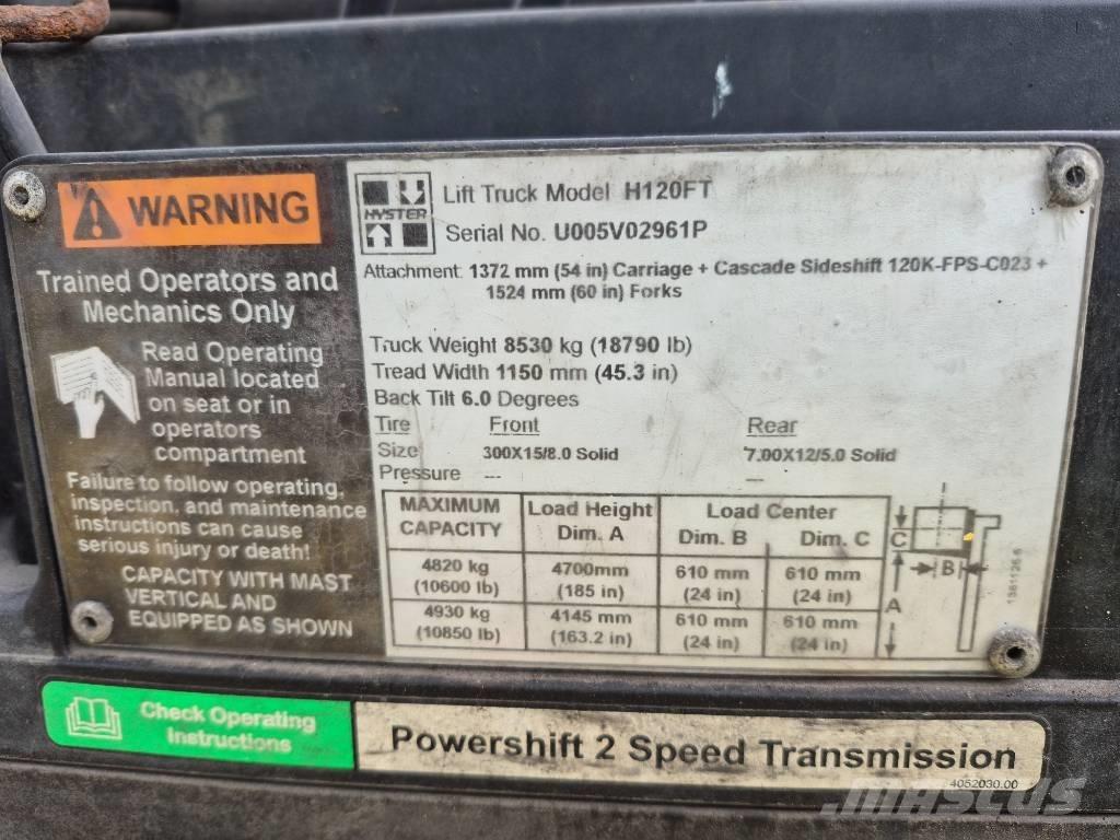 Hyster H 120 그 외 지게차