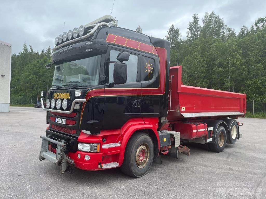 Scania R580 훅 리프트 트럭