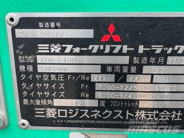 Mitsubishi FD 18 디젤 지게차