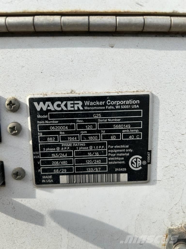 Wacker Neuson G 25 디젤 발전기