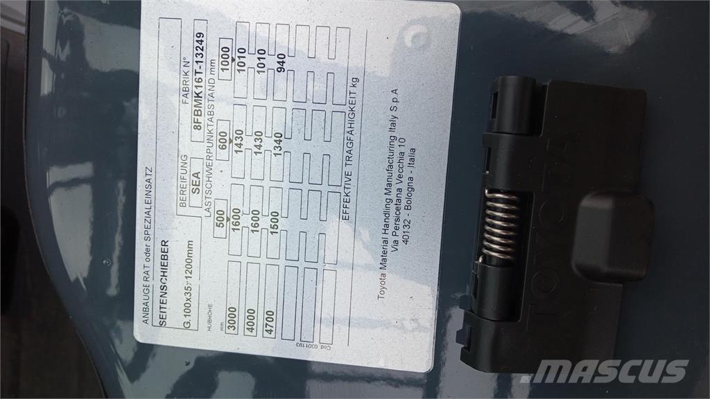 Toyota 8FBMK16T 전동 지게차