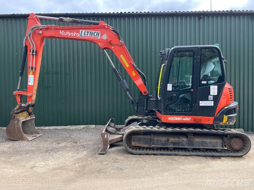 Kubota KX 080-4 중형굴삭기 7톤-28톤
