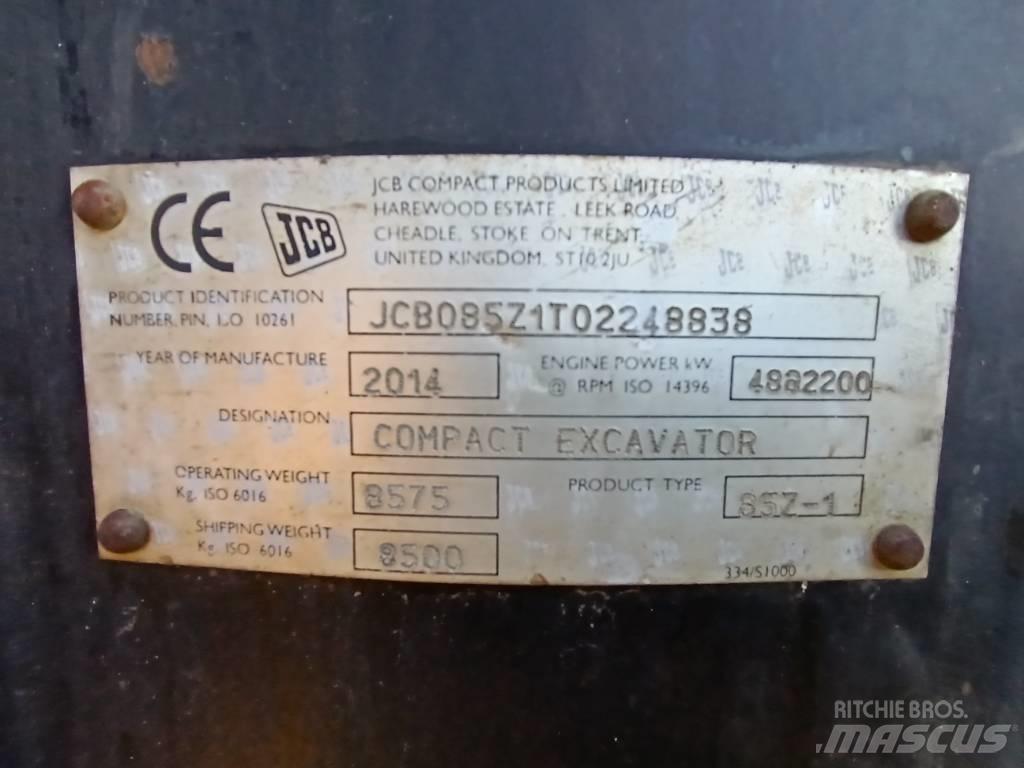 JCB 85 Z-1 중형굴삭기 7톤-28톤