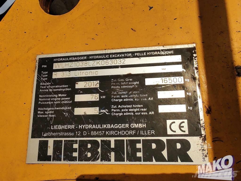 Liebherr R 313 대형 굴삭기 29톤 이상