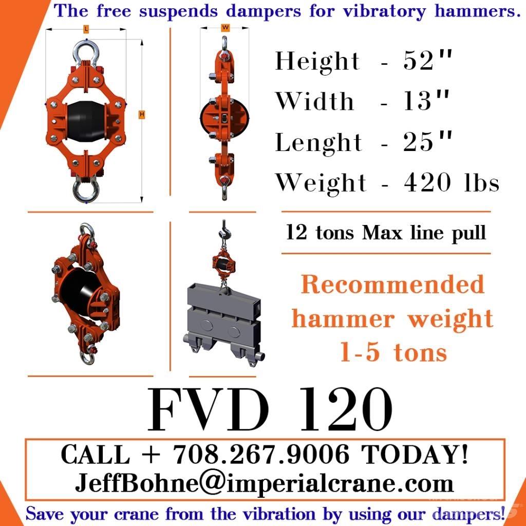  Finaros FVD 120 유압 파일 해머