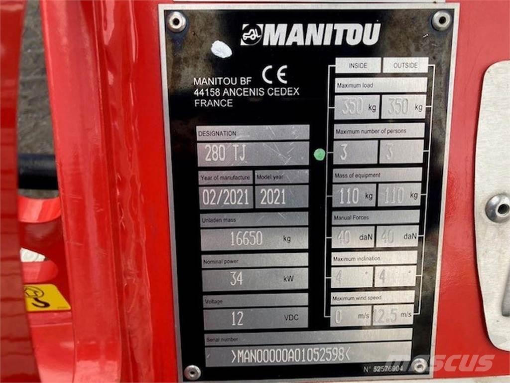 Manitou 280TJ 관절형 전동이동 리프트