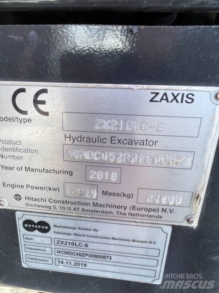 Hitachi ZX210LC-6 대형 굴삭기 29톤 이상