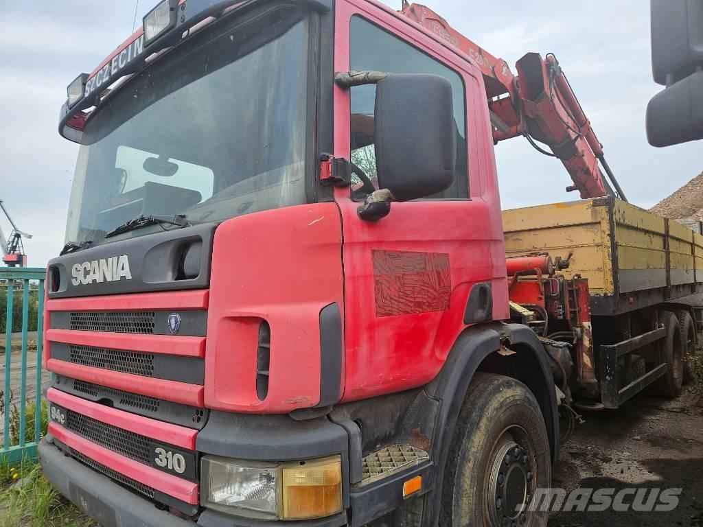 Scania P 94 FASSI 탑차 트럭