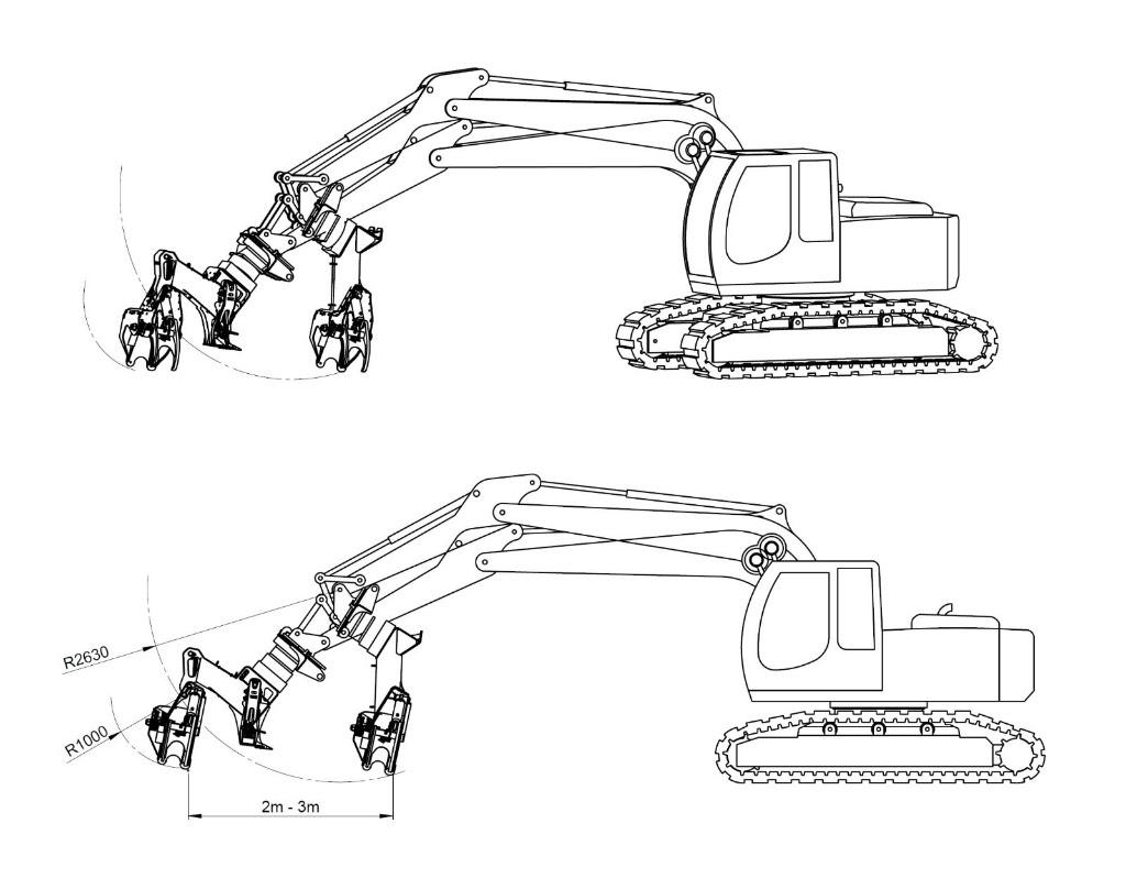 TMK 300 원목 하베스터