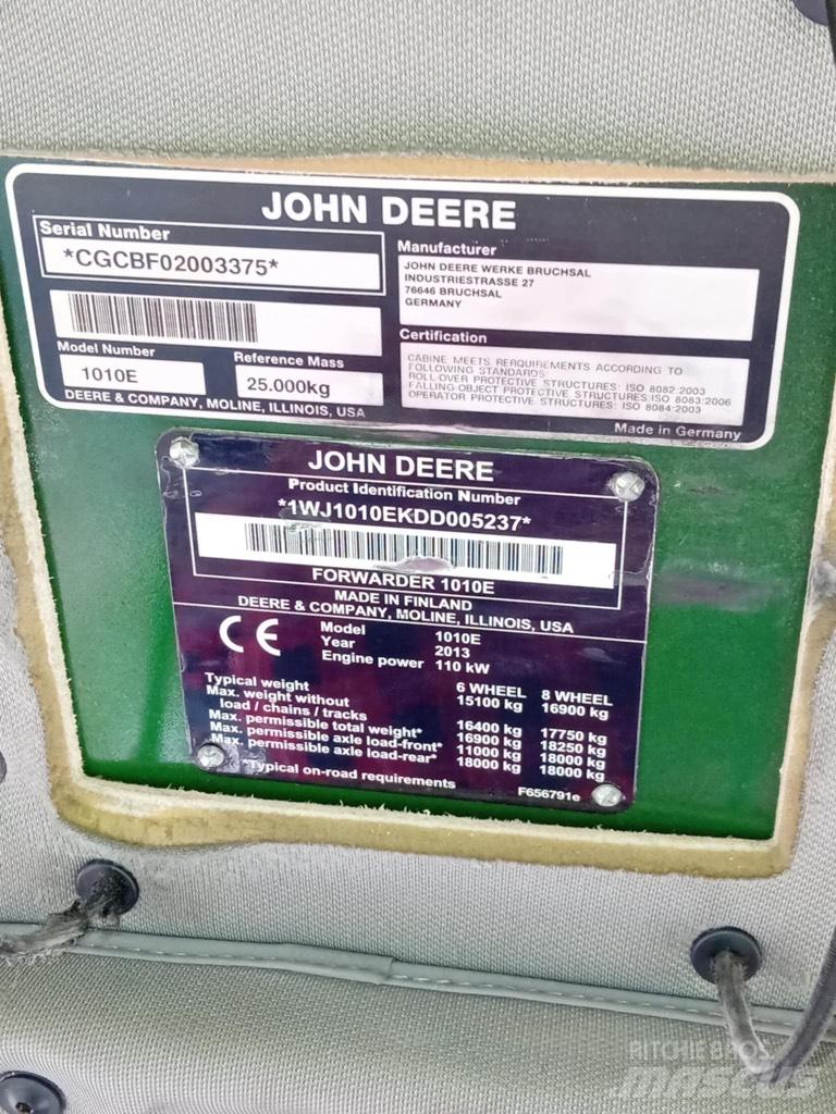 John Deere 1010 E 원목 포워더