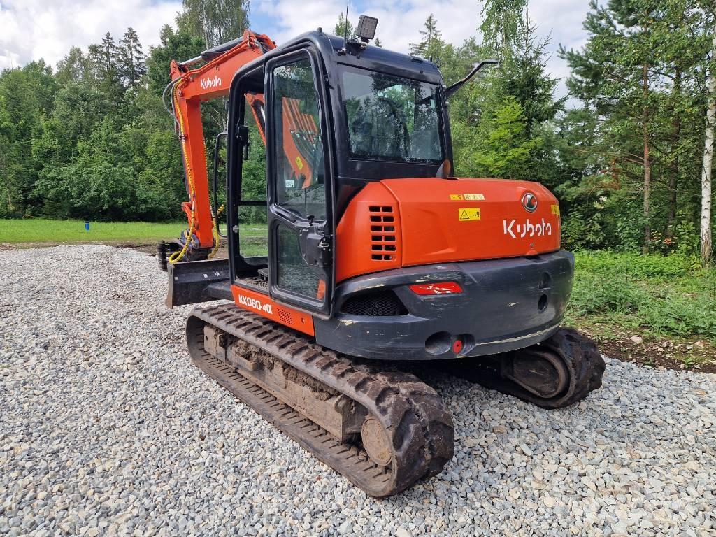Kubota KX 080-4 중형굴삭기 7톤-28톤