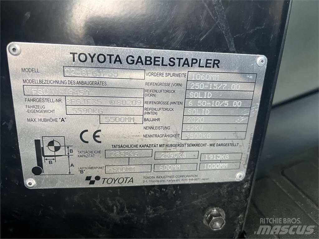 Toyota 8FGJF35 LPG 지게차