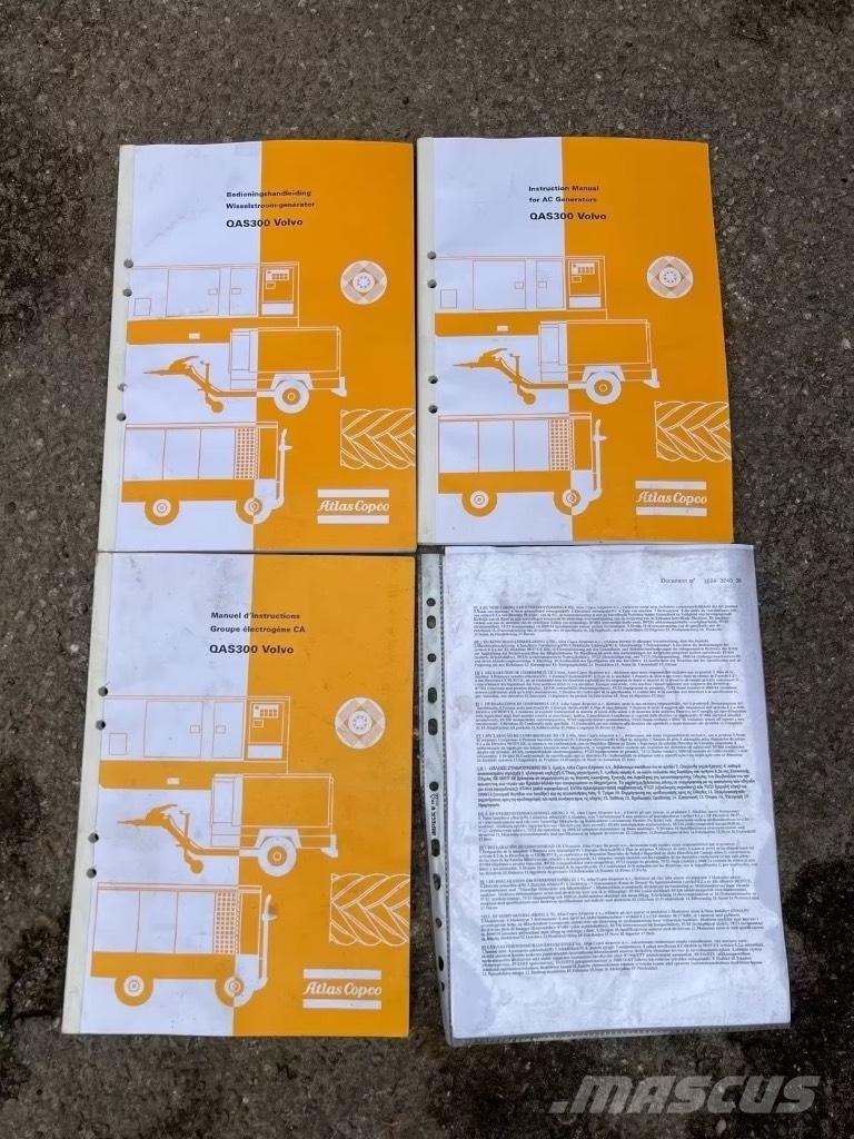 Atlas Copco QAS 300 디젤 발전기