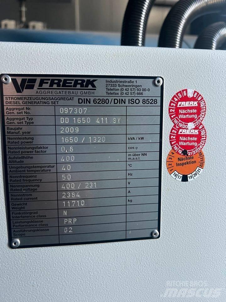 MTU 1650 KVA 디젤 발전기