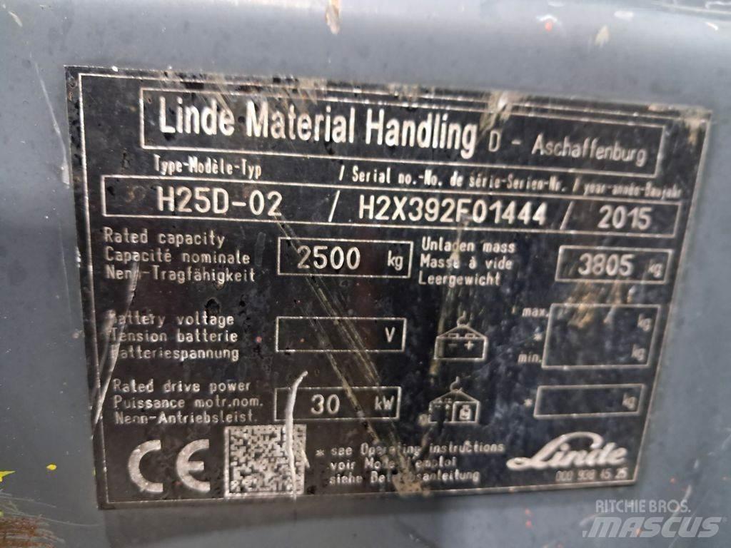 Linde H25D-02 디젤 지게차