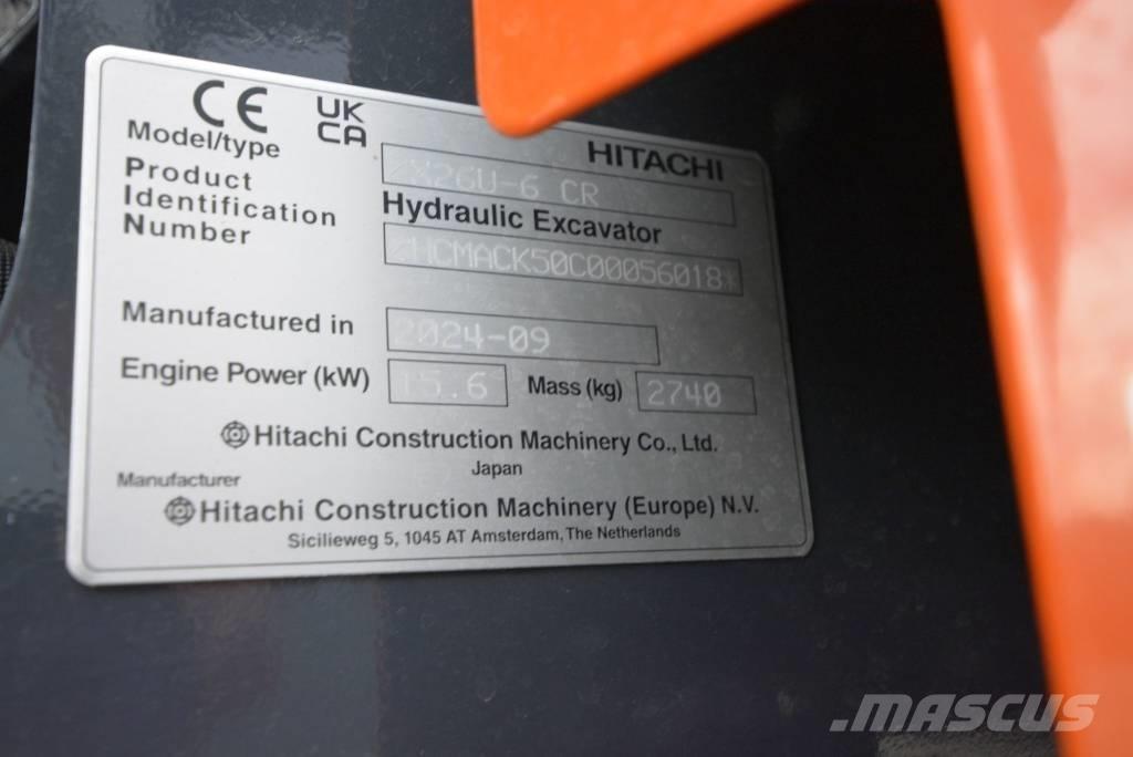 Hitachi ZX 26 U-6 소형 굴삭기 7톤 미만