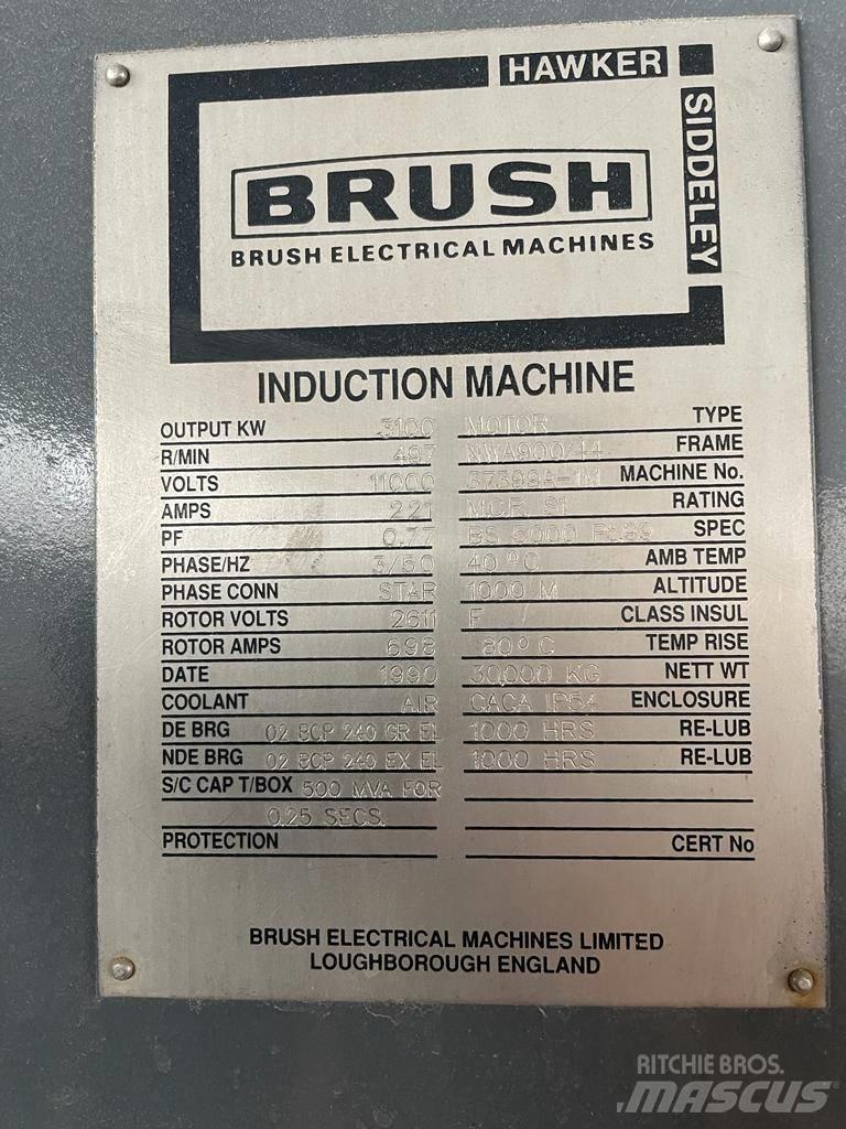  Brush 3100kW Motor 폐기물/재활용 및 채석용 예비 부품