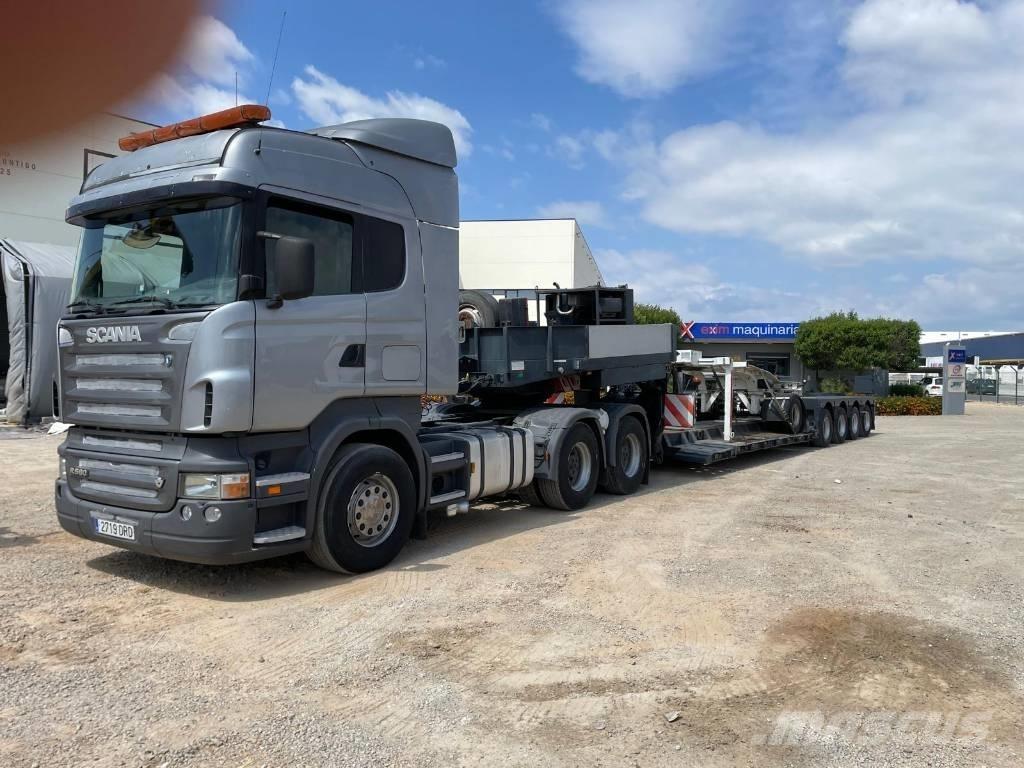 Scania R 580 플랫베드/윈치 트럭