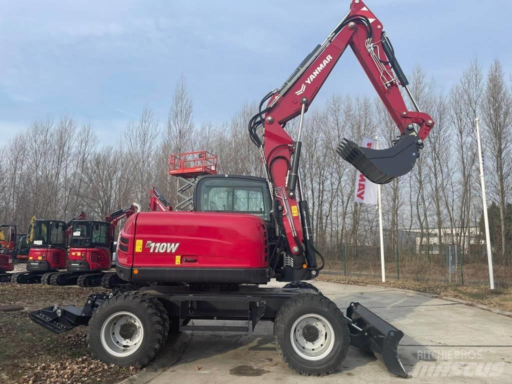 Yanmar B110W  휠 굴삭기