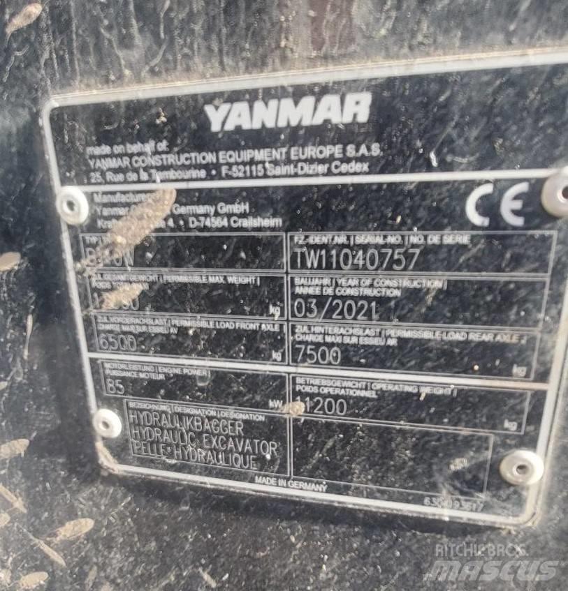 Yanmar B 110 W  휠 굴삭기