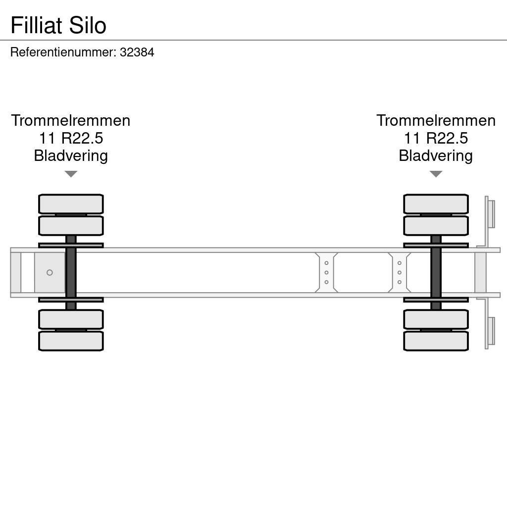  FILLIAT Silo 탱커 세미 트레일러