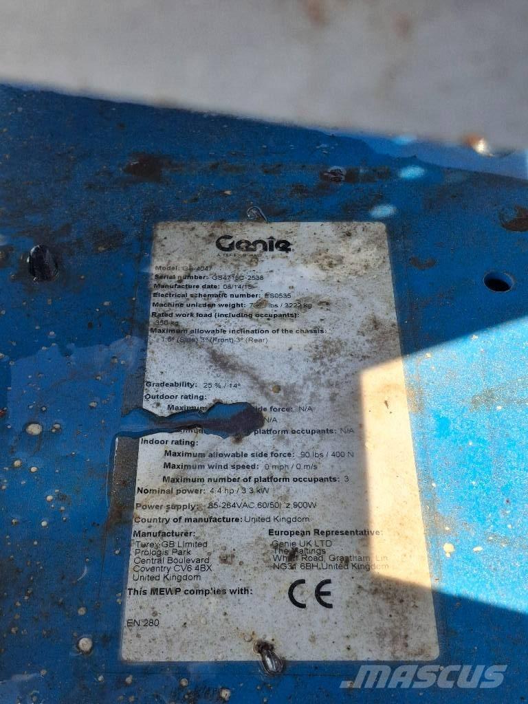 Genie GS4047 가위형 리프트