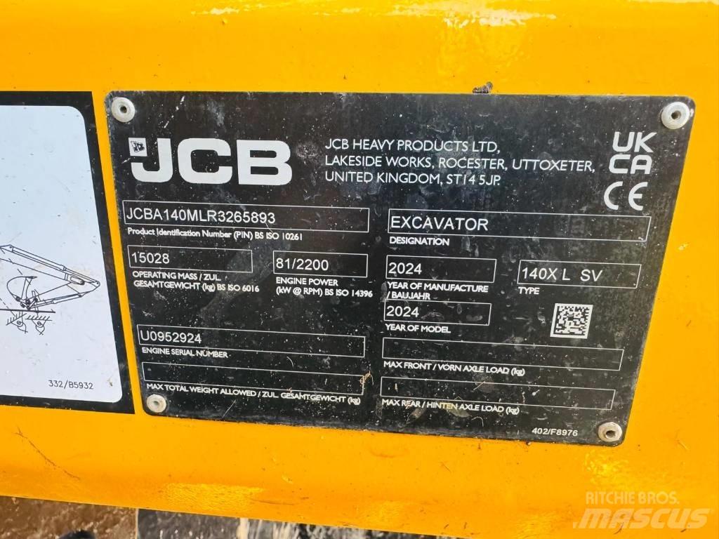 JCB 140 X 대형 굴삭기 29톤 이상