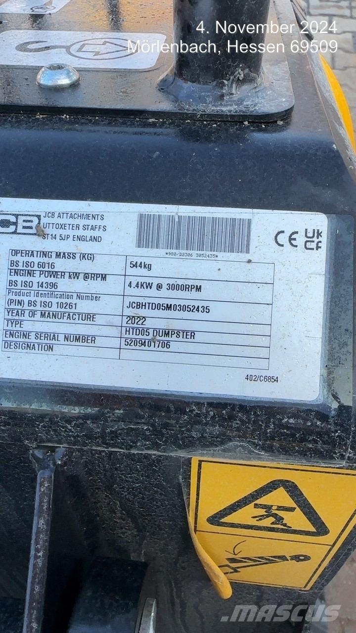 JCB HTD5 건설현장 덤프트럭