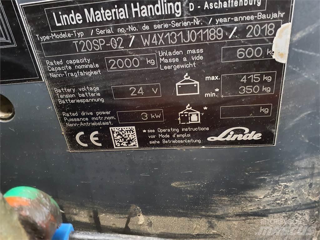 Linde T20SP kurz 경량 리프터