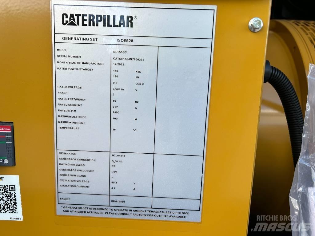 CAT DE 150 디젤 발전기