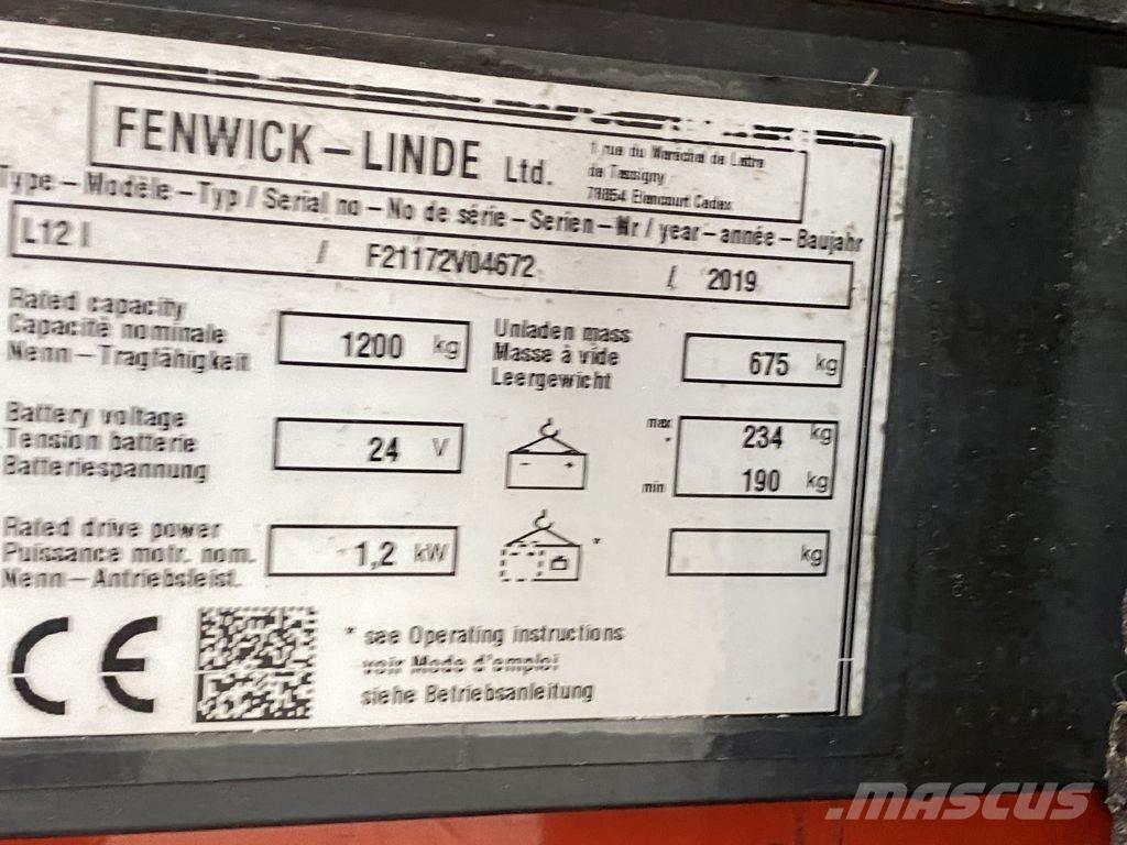 Linde L12 I 포크리프트