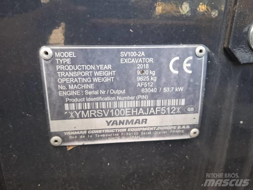 Yanmar SV 100-2A 중형굴삭기 7톤-28톤