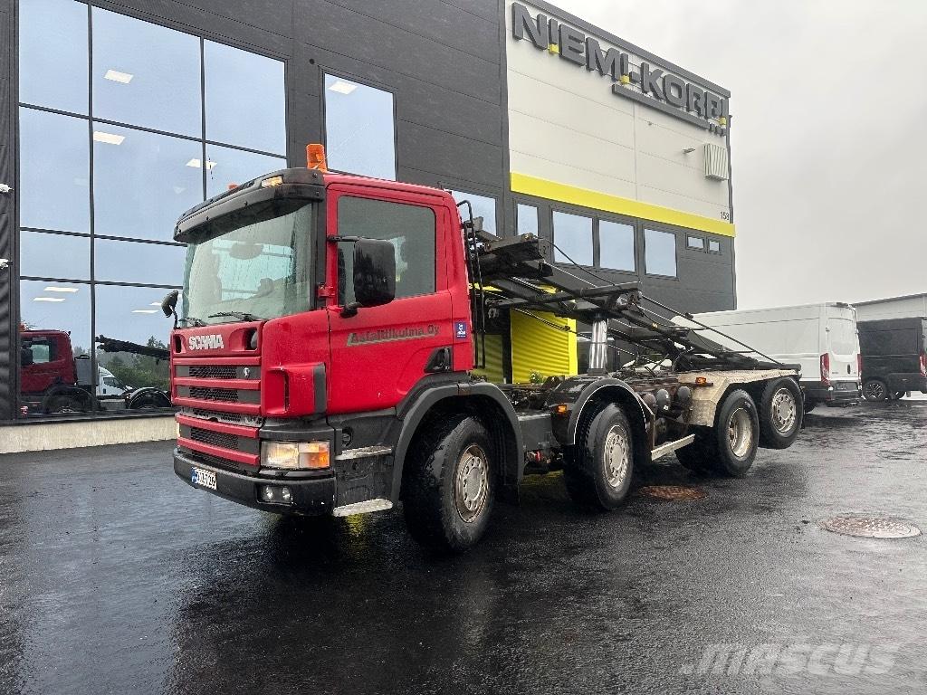 Scania P114 8x2*6 케이블 리프트 탈착식 트럭