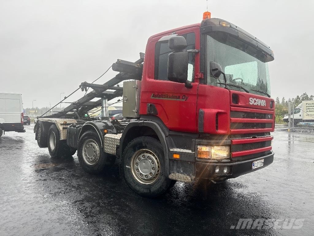 Scania P114 8x2*6 케이블 리프트 탈착식 트럭