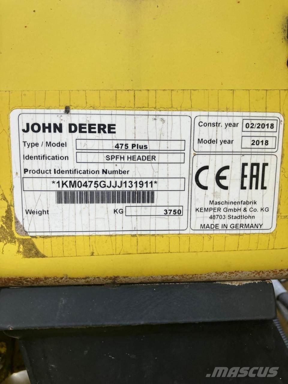 John Deere 8500 자동 초지기계