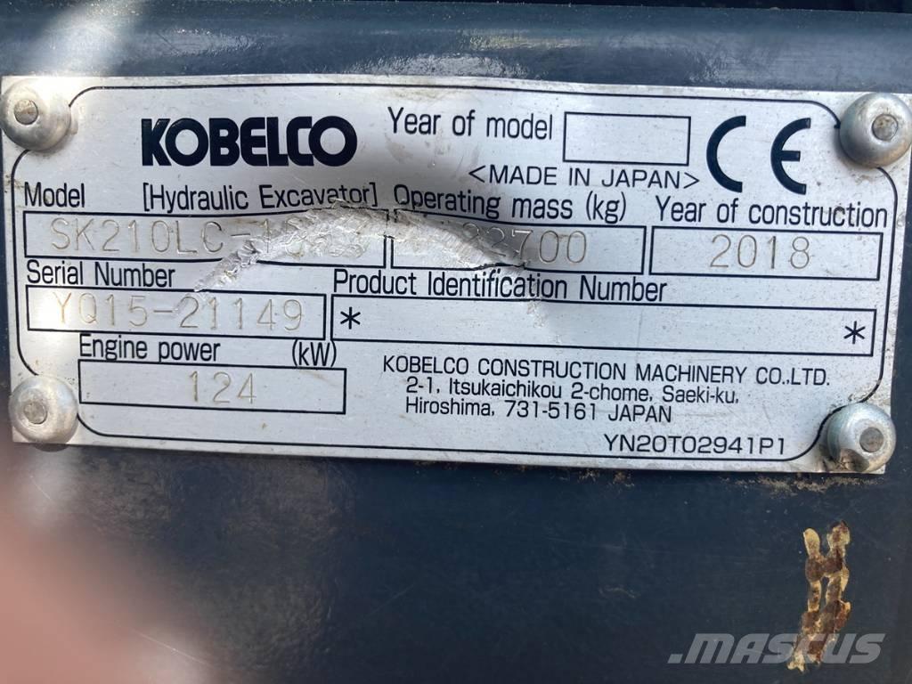 Kobelco SK 210 LC-10 대형 굴삭기 29톤 이상