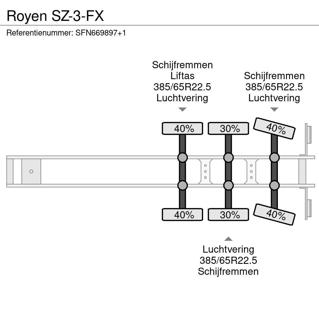  Royen SZ-3-FX 박스 바디 세미 트레일러