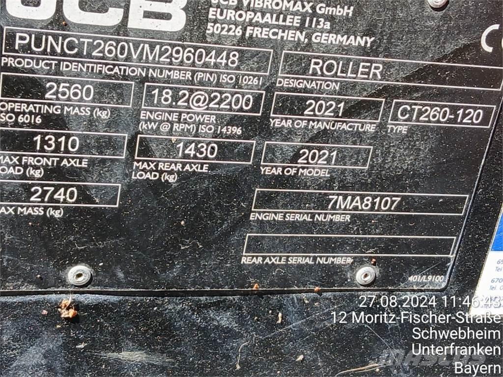 JCB CT260-120 롤러