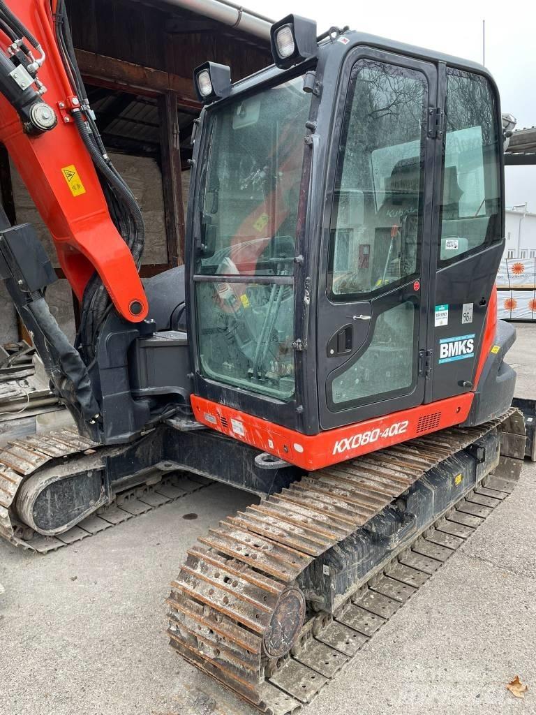 Kubota KX 080-4a2 중형굴삭기 7톤-28톤