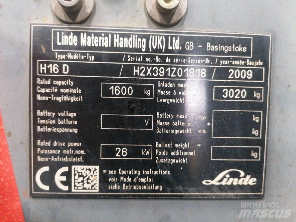 Linde H16D 디젤 지게차