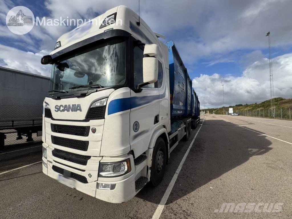 Scania R 580 EKIPAGE 훅 리프트 트럭