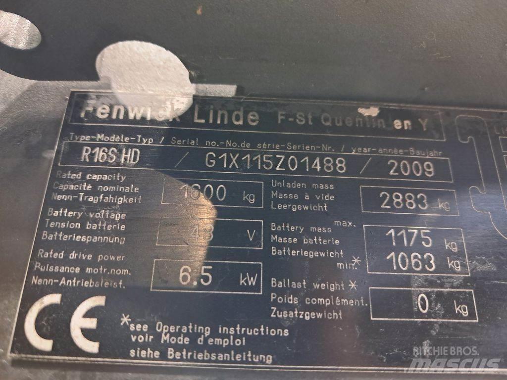 Linde R16 S HD 리치 트럭