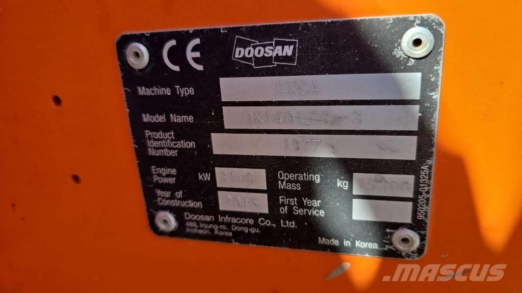Doosan DX 140 LCR-3 대형 굴삭기 29톤 이상