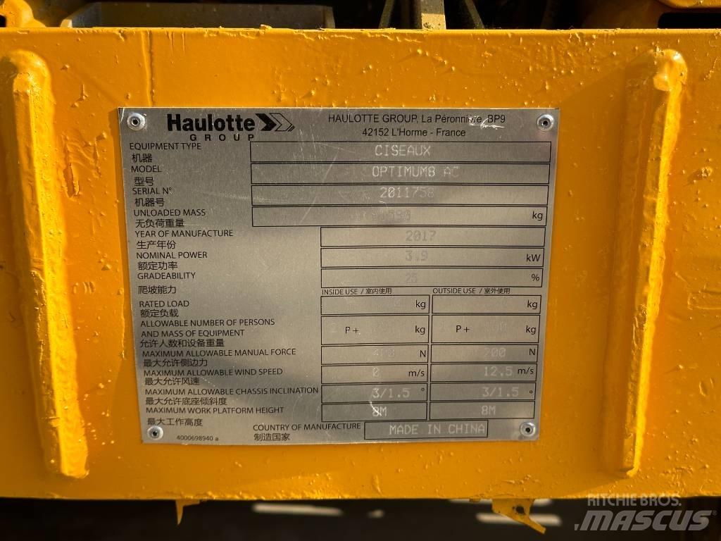 Haulotte OPTIMUM 8 가위형 리프트