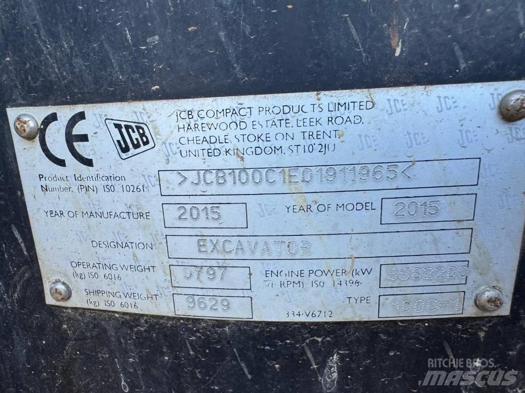 JCB 100 C-1 중형굴삭기 7톤-28톤