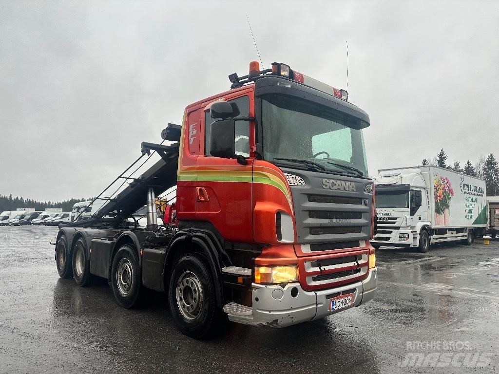 Scania R500 8X4 케이블 리프트 탈착식 트럭