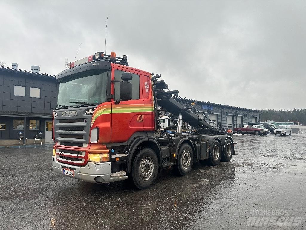 Scania R500 8X4 케이블 리프트 탈착식 트럭