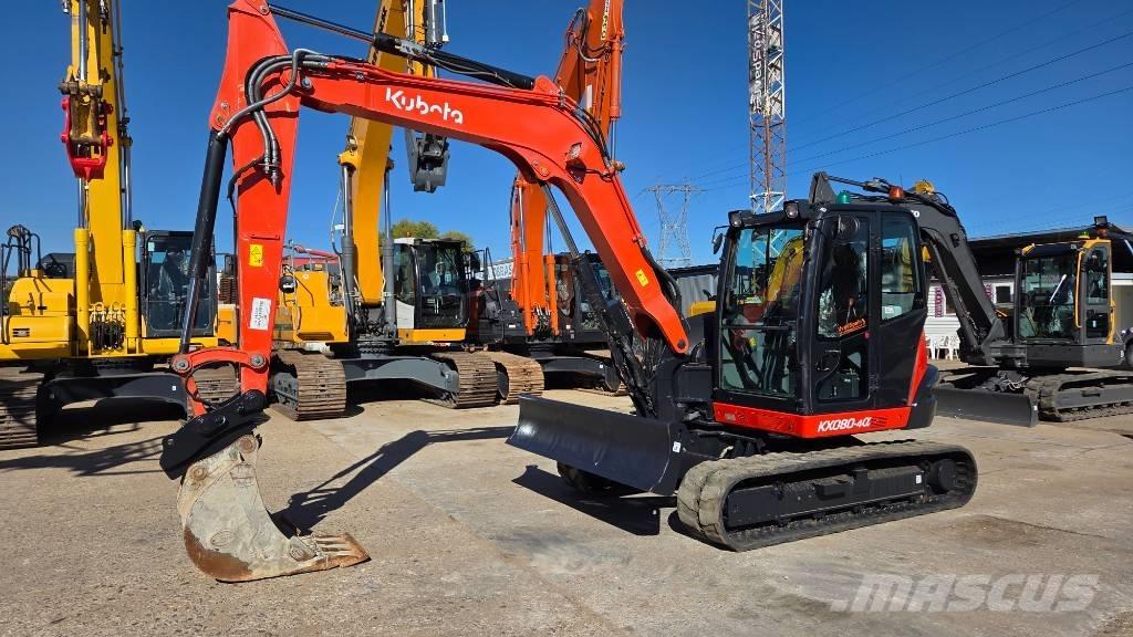 Kubota KX 080-4 중형굴삭기 7톤-28톤