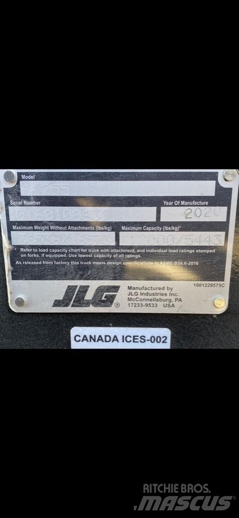 JLG 1255 텔러 핸들러