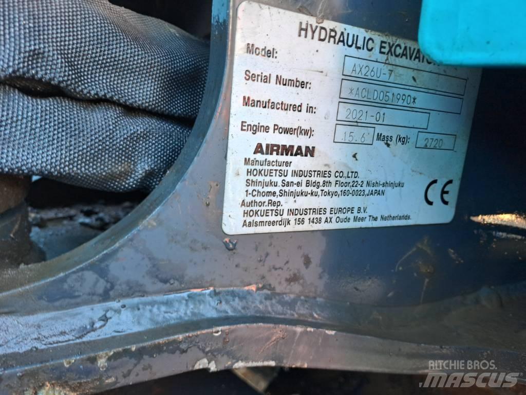 Airman AX26U 소형 굴삭기 7톤 미만